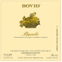Bovio Barolo 2015  Front Label