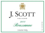 J. Scott Roussanne 2008  Front Label