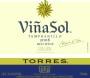 Torres Vina Sol Tempranillo 2008  Front Label