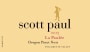 Scott Paul La Paulee Pinot Noir 2013 Front Label