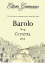 Ettore Germano Barolo Cerretta 2016  Front Label
