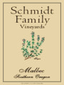 Schmidt Family Vineyards Malbec 2010  Front Label