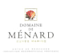 Domaine de Menard Cuvee Marine 2016 Front Label