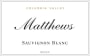 Matthews Winery Sauvignon Blanc 2014  Front Label