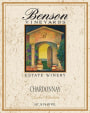 Benson Vineyards Estate Winery Chardonnay 2017  Front Label
