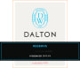 Dalton Reserve Wild Yeast Viognier 2016  Front Label
