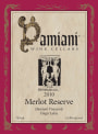 Damiani Wine Cellars Reserve Merlot 2010 Front Label