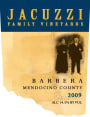 Jacuzzi Barbera 2009  Front Label