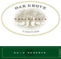 Oak Grove Reserve Viognier 2010  Front Label