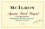 McIlroy Aquarius Ranch Chardonnay 2015 Front Label