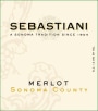 Sebastiani Sonoma County Merlot 2008 Front Label