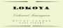 Lokoya Mount Veeder Cabernet Sauvignon 2004 Front Label