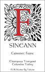Sineann Champoux Vineyard Cabernet Franc 2007 Front Label
