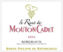 Mouton Cadet Rose 2016  Front Label