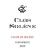 Clos Solene Fleur de Solene 2015 Front Label