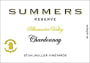 Summers Estate Stuhlmuller Vineyards Reserve Chardonnay 2013 Front Label