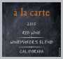 Brack Mountain Wine Company A la Carte Winemaker's Blend Red 2015 Front Label