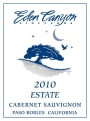 Eden Canyon Vineyards Estate Cabernet Sauvignon 2010  Front Label