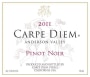 Carpe Diem Anderson Valley Pinot Noir 2011 Front Label