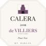 Calera de Villiers Vineyard Pinot Noir 2008 Front Label