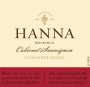 Hanna Red Ranch Cabernet Sauvignon 2014 Front Label