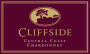 Cliffside Chardonnay 2014  Front Label
