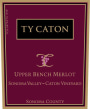 Ty Caton Upper Bench Merlot 2013 Front Label