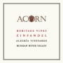ACORN Winery Alegria Heritage Zinfandel 2010 Front Label