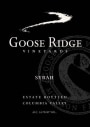 Goose Ridge Syrah 2006 Front Label