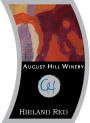 August Hill Winery Hieland Red 2012 Front Label