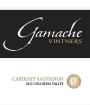 Gamache Vintners Estate Cabernet Sauvignon 2012 Front Label