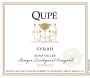 Qupe Sawyer Lindquist Vineyard Sonnie's Syrah 2012 Front Label
