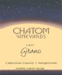 Chatom Gitano Sangiovese 1997 Front Label