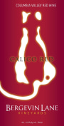 Bergevin Lane Calico Red 2008 Front Label