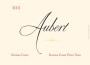 Aubert Sonoma Coast Pinot Noir 2011 Front Label