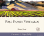 Fore Family Vineyards Pinot Noir 2013 Front Label