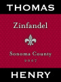Thomas Henry Wines Zinfandel 2007  Front Label