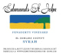 Edmunds St. John Fenaughty Vineyard Syrah 2013 Front Label