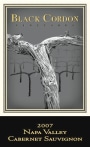 Black Cordon Vineyards Cabernet Sauvignon 2007 Front Label