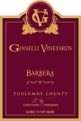 Gianelli Vineyards Barbera 2014  Front Label
