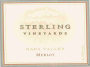 Sterling Merlot 2001 Front Label