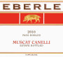Eberle Canelli Muscat 2010  Front Label