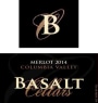 Basalt Cellars Merlot 2014 Front Label
