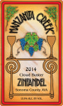 Manzanita Creek Winery Cloud Buster Zinfandel 2014  Front Label