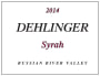 Dehlinger Syrah 2014  Front Label