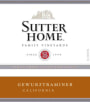 Sutter Home Gewurztraminer 2009 Front Label