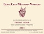 Santa Cruz Mountain Vineyard Branciforte Creek Vineyard Pinot Noir 2004  Front Label