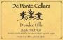 DePonte Pinot Noir 2006 Front Label