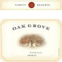 Oak Grove Family Reserve Shiraz 2012  Front Label