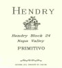Hendry Block 24 Primitivo 2004 Front Label